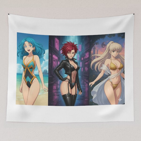 Item preview, 3 glamour manga girls with 3 different Styles - Choose your style, choose your favorite girl designed and sold by AnimeShin.