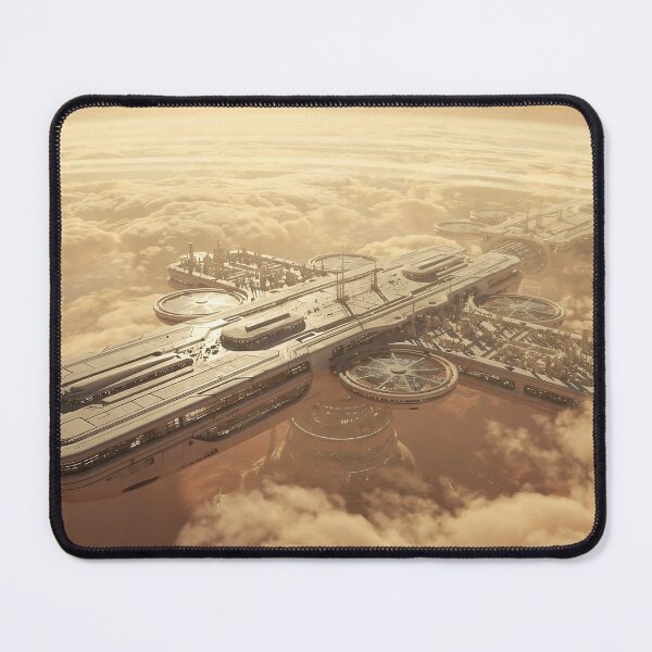 Item preview, Futuristic Floating City Above the Clouds | Sci-Fi Megacity Art designed and sold by athanasioungr.