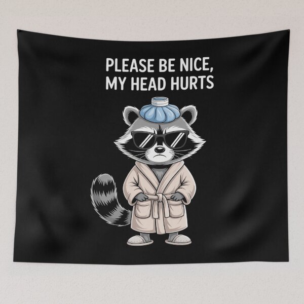 Item preview, Funny Chronic Migraine Raccoon Sarcastic designed and sold by RipleMalphite.