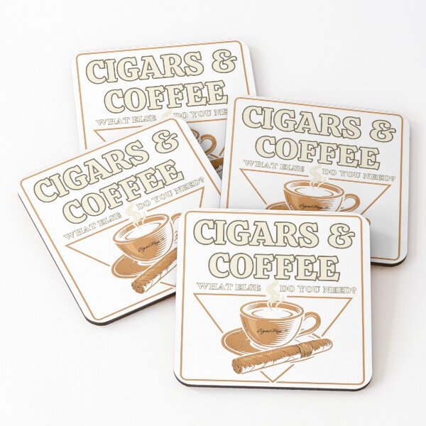 Item preview, Cigars and Coffee designed and sold by CigarPop Shop.