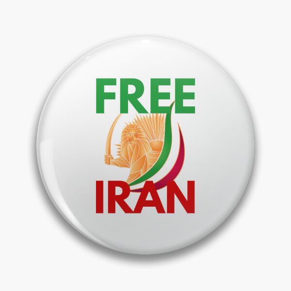 Item preview, FREE IRAN - SHIRO KHORSHID - LION AND SUN EMBLEM - IRAN PROTEST designed and sold by ProgressiveMob.