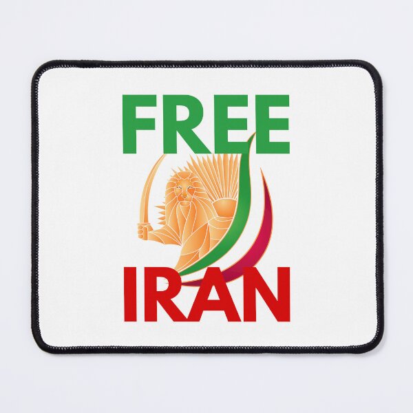 Item preview, FREE IRAN - SHIRO KHORSHID - LION AND SUN EMBLEM - IRAN PROTEST designed and sold by ProgressiveMob.