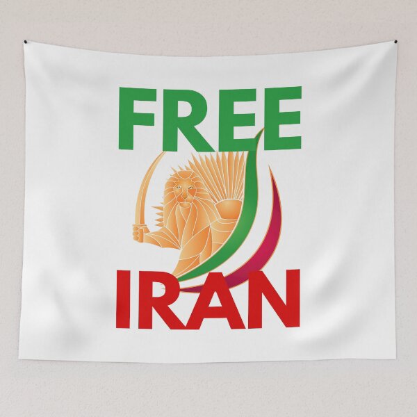 Item preview, FREE IRAN - SHIRO KHORSHID - LION AND SUN EMBLEM - IRAN PROTEST designed and sold by ProgressiveMob.
