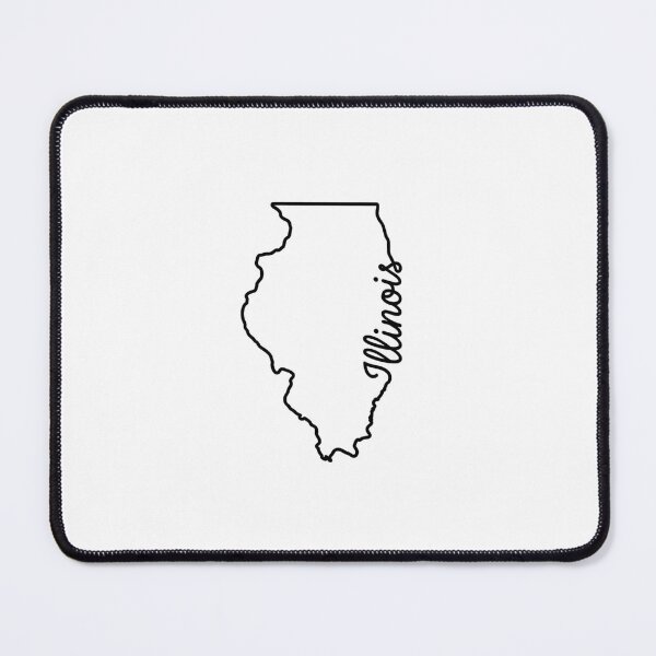 Item preview, Illinois  State Outline – Minimal Script Typography Line Art designed and sold by Paper Drip.