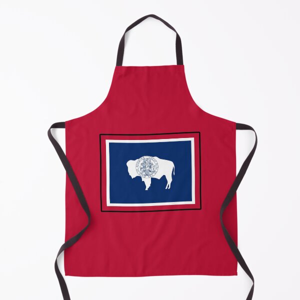 Item preview, State Flag Map of WYOMING designed and sold by HFYD.