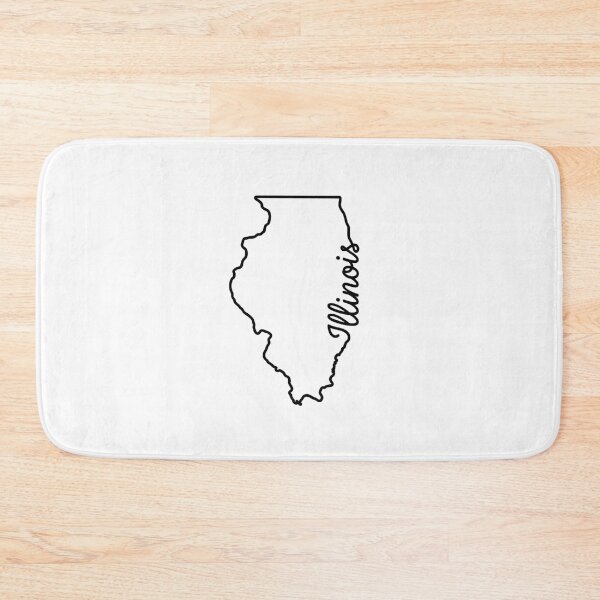Item preview, Illinois  State Outline – Minimal Script Typography Line Art designed and sold by Paper Drip.