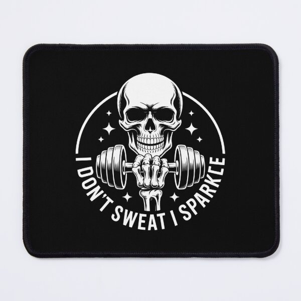 Item preview, Funny Gym Skull Workout Fitness Motivation designed and sold by RipleMalphite.