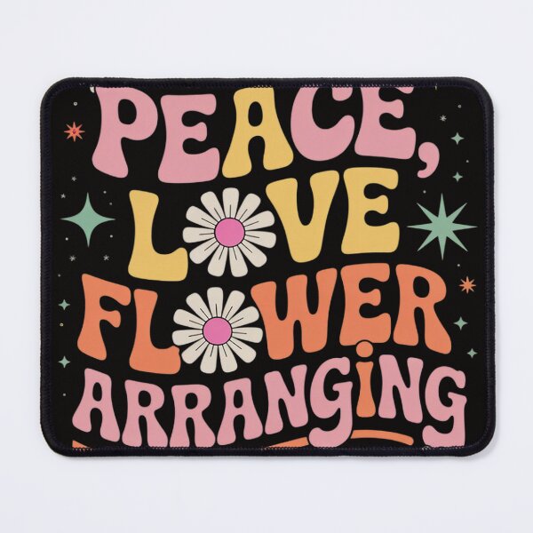 Item preview, Florist 60s 70s Hippie Peace Love Flower arranging designed and sold by PattonJillian.