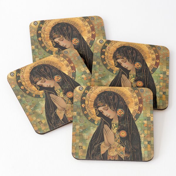 Item preview, Blessed Virgin Mary vintage painting designed and sold by Thunderg1rl.