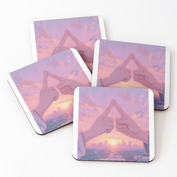 Item preview, Illustration of a promise of love, hands, sunset, city designed and sold by StormArte.
