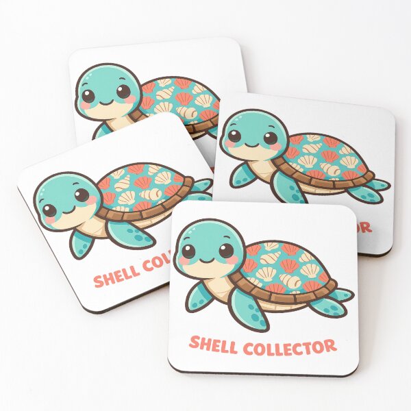 Item preview, Shell Collector Sea Turtle Seashell Pattern Coastal Beach Beachcomber designed and sold by zoughlal.