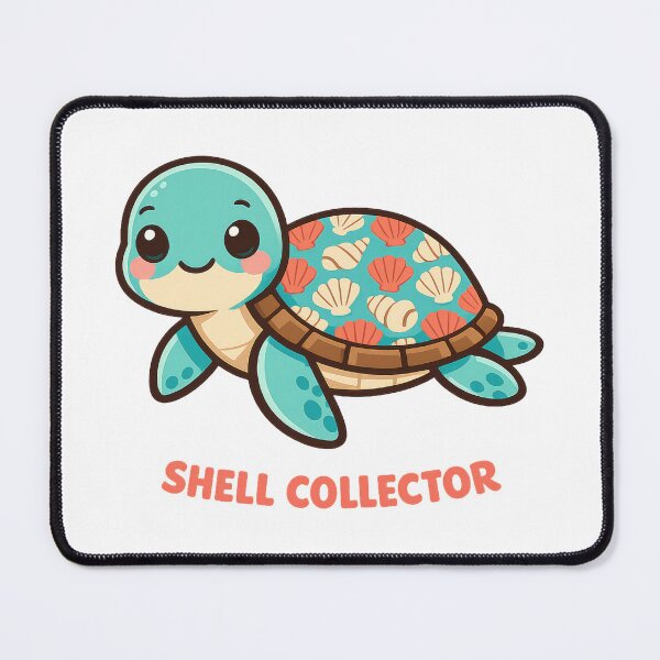 Item preview, Shell Collector Sea Turtle Seashell Pattern Coastal Beach Beachcomber designed and sold by zoughlal.