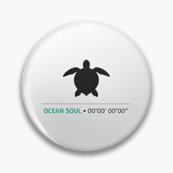 Item preview, Ocean Soul Sea Turtle Coordinates Minimal Wanderlust Travel Modern designed and sold by zoughlal.