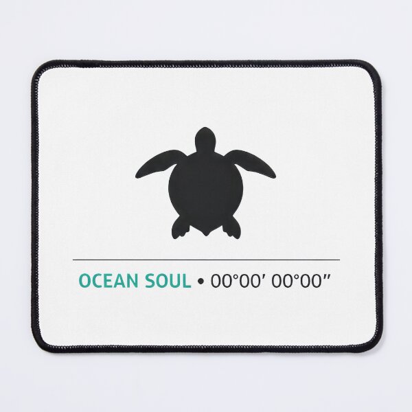 Item preview, Ocean Soul Sea Turtle Coordinates Minimal Wanderlust Travel Modern designed and sold by zoughlal.