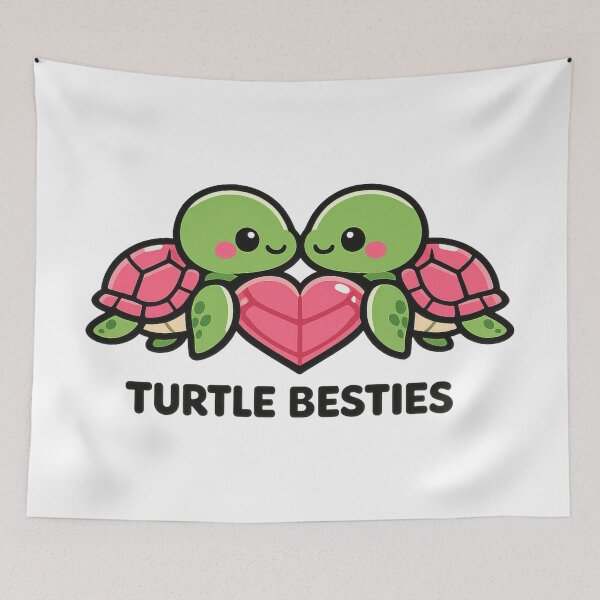 Item preview, Turtle Besties Heart Shell Friendship Pair Best Friends Matching Duo designed and sold by zoughlal.