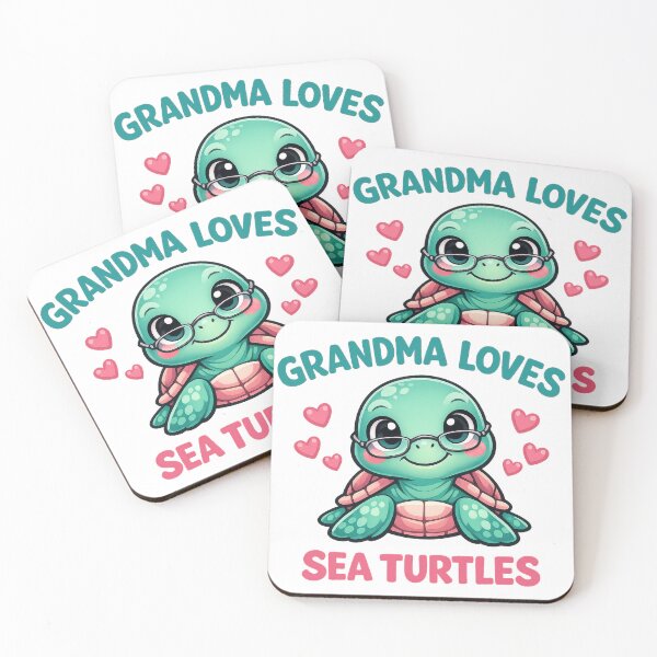 Item preview, Grandma Loves Sea Turtles Sweet Grandmother Gift Reading Glasses Hearts designed and sold by zoughlal.