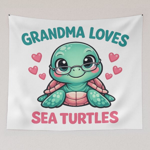 Item preview, Grandma Loves Sea Turtles Sweet Grandmother Gift Reading Glasses Hearts designed and sold by zoughlal.