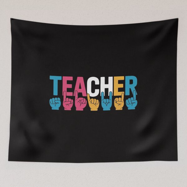 Item preview, Proud Teacher ASL Sign Language Gestures designed and sold by PattonJillian.
