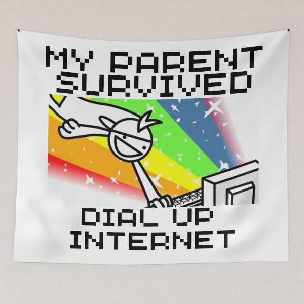 Item preview, My Parents Survived Dial Up Internet designed and sold by 9morethan9®.