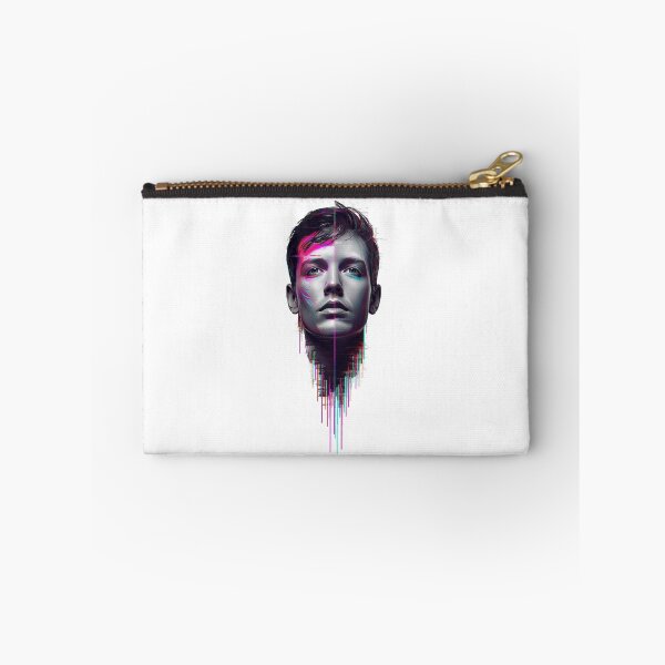 Item preview, Futuristic glitch portrait of a human face, digital art designed and sold by StormArte.