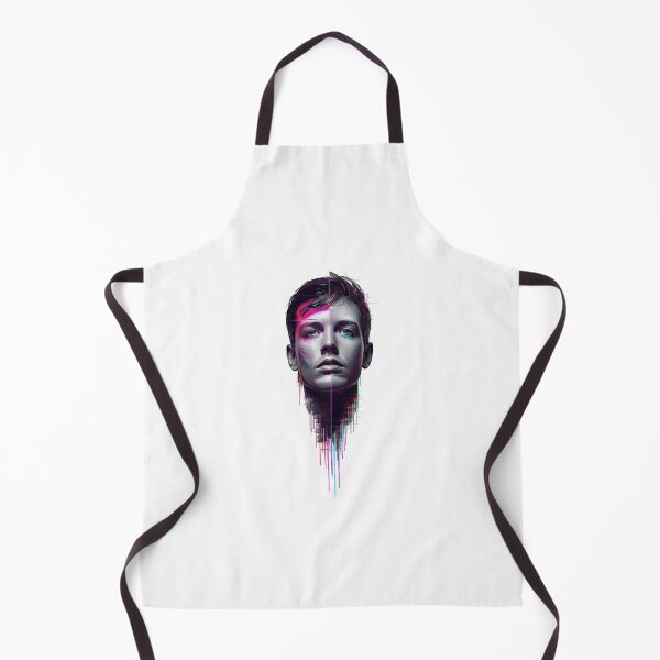 Item preview, Futuristic glitch portrait of a human face, digital art designed and sold by StormArte.