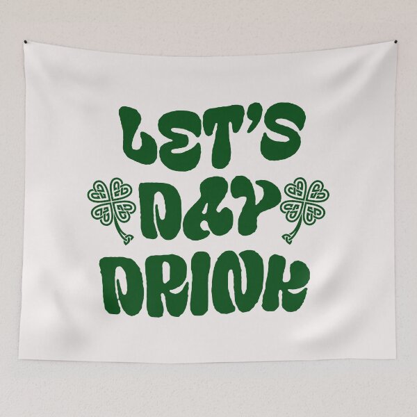 Item preview, Let Us Day Drink; Ireland; Saint Patrick Day; designed and sold by StickerApe.