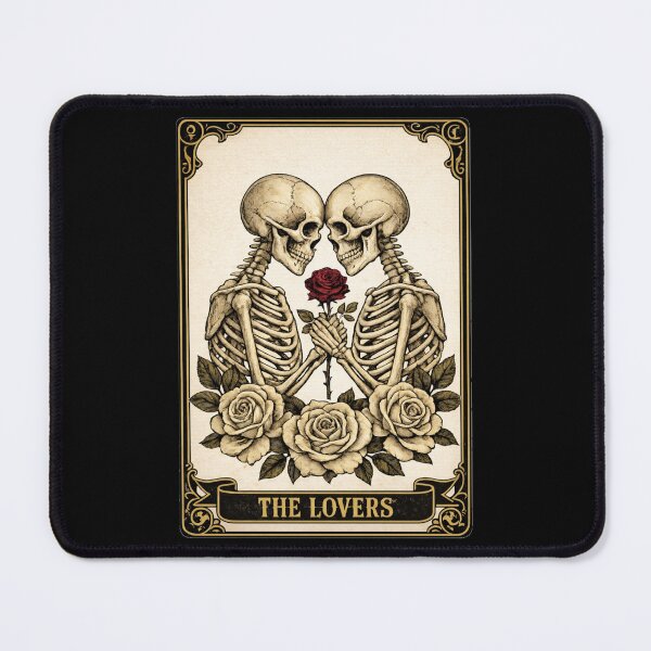 Item preview, the lovers tarot crad "till death do us part "skeleton art designed and sold by zuzzelek44.