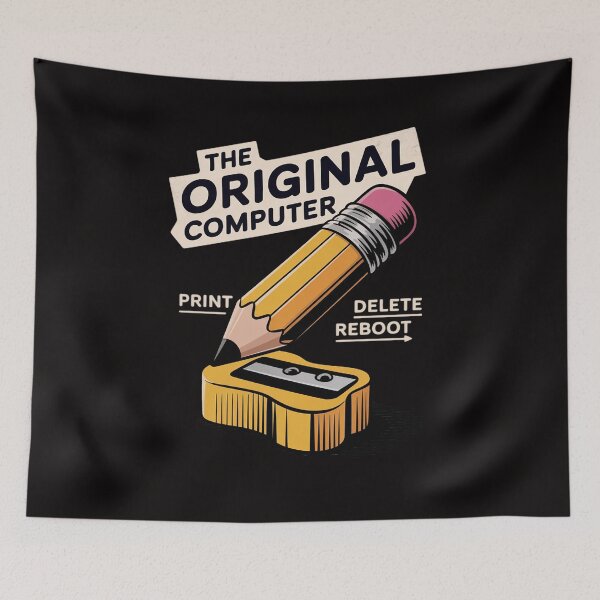 Item preview, The Original Computer Sarcastic IT Tech Print Delete designed and sold by HesterFoley.