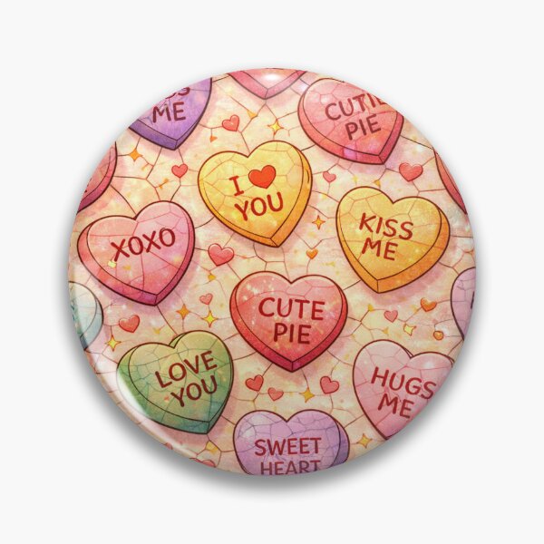 Item preview, Mosaic Valentine: Textured Candy Heart Pattern designed and sold by Creativeeworld777.