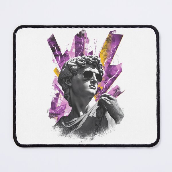 Item preview, Classic modern statue with pop art glasses designed and sold by StormArte.