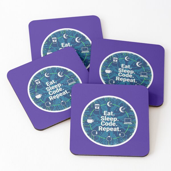 Item preview, Eat Sleep Code Repeat - Programmer Circuit Board Art designed and sold by Scro-Ciob-Shop.