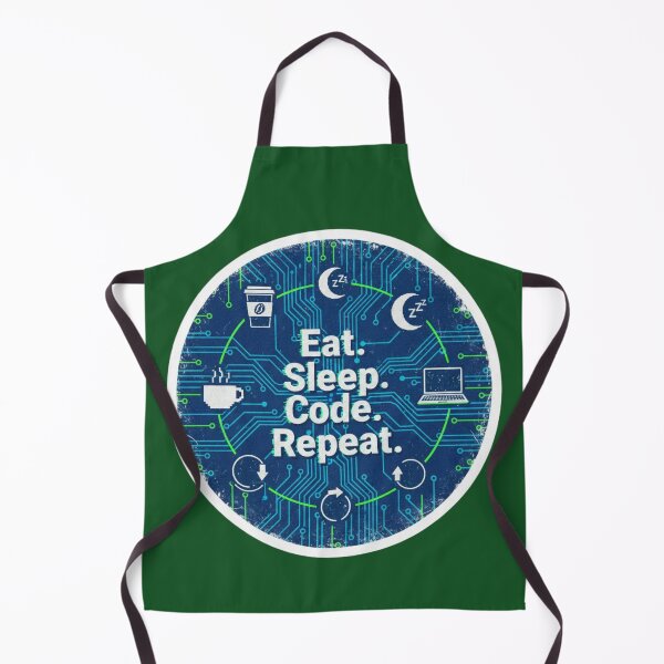 Item preview, Eat Sleep Code Repeat - Programmer Circuit Board Art designed and sold by Scro-Ciob-Shop.