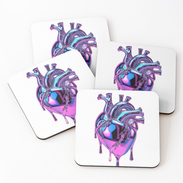 Item preview, Futuristic metallic anatomical heart digital art designed and sold by StormArte.