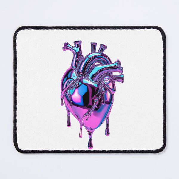 Item preview, Futuristic metallic anatomical heart digital art designed and sold by StormArte.
