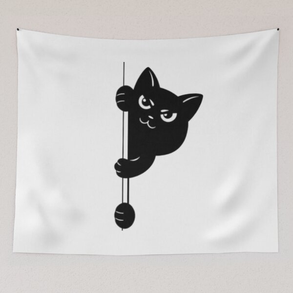 Item preview, The Secret Observer: Adorable Peeking Cat Showing One Paw designed and sold by sma44.