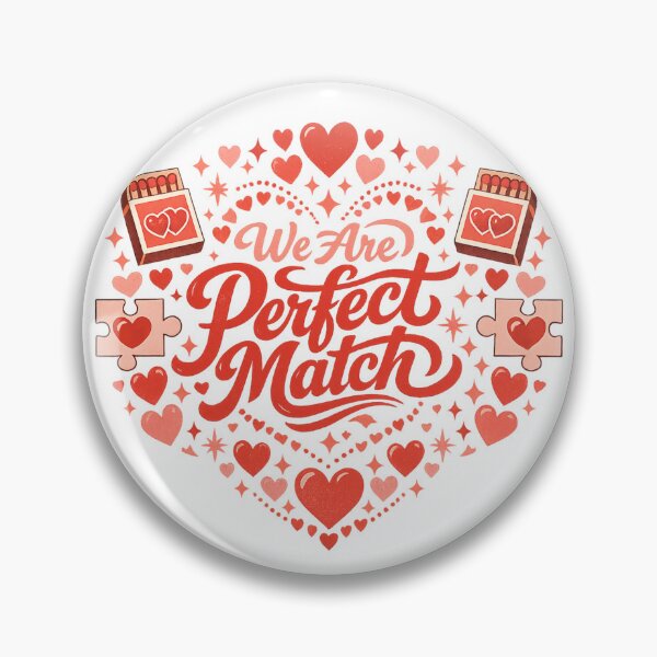 Item preview, We Are Perfect Match Valentine’s Day art designed and sold by MariaPencilArt.