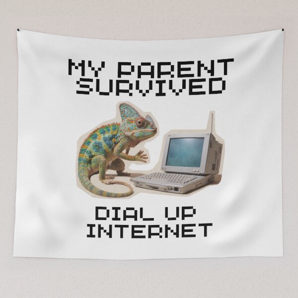 Item preview, My Parents Survived Dial Up Internet designed and sold by 9morethan9®.