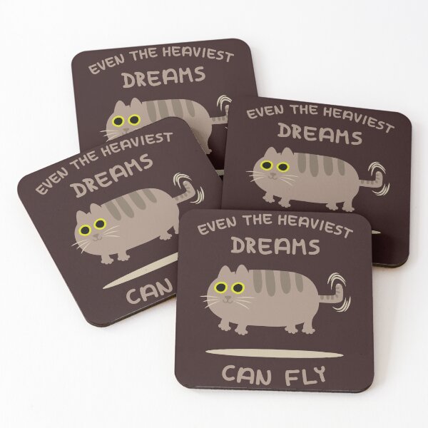 Item preview, Chonky Cat as Airship - Dreams Can Fly designed and sold by fishdesigns.