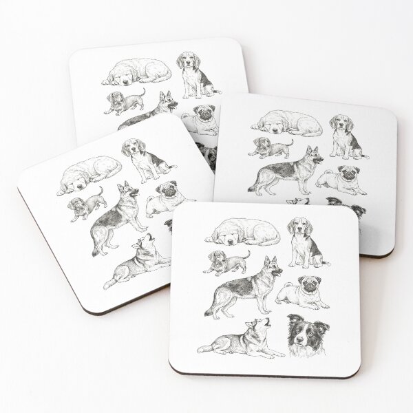 Item preview, Dog Mixed Breed 90s Vintage Animal Lovers Tattoo Style designed and sold by MuniraWearify.