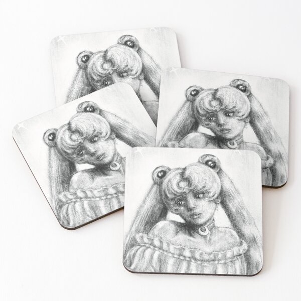 Item preview, Magical moon girl gazing left designed and sold by SpekachuArt.