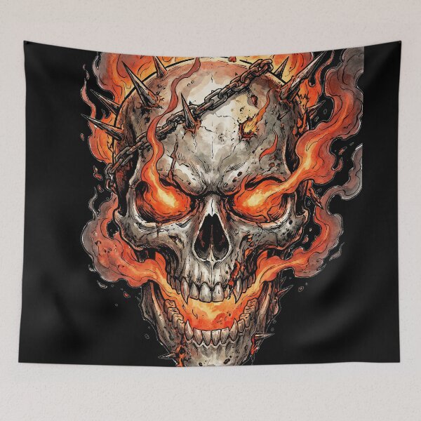 Item preview, Fire in head ghotrider art original designed and sold by Deadv.