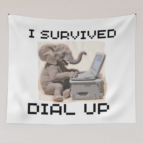 Item preview, My Parents Survived Dial Up Internet designed and sold by 9morethan9®.