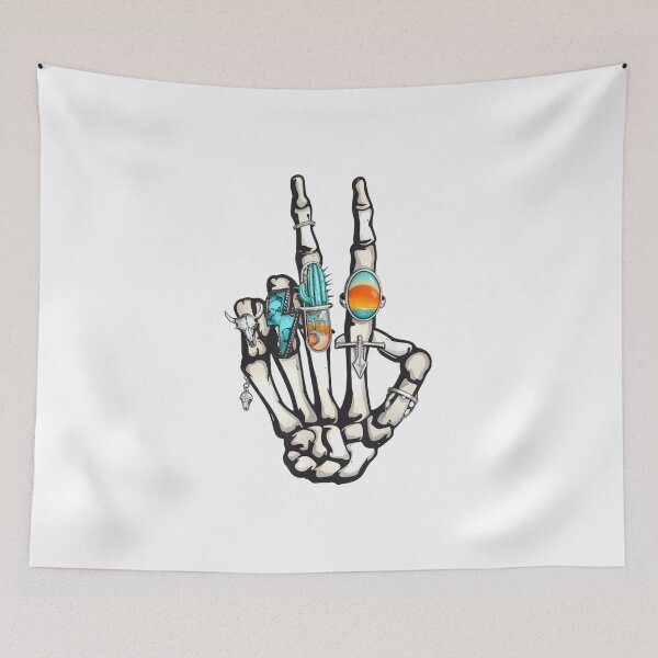 Item preview, Skeleton Hand with Rings – Western Desert Gothic Art designed and sold by truongloc246.