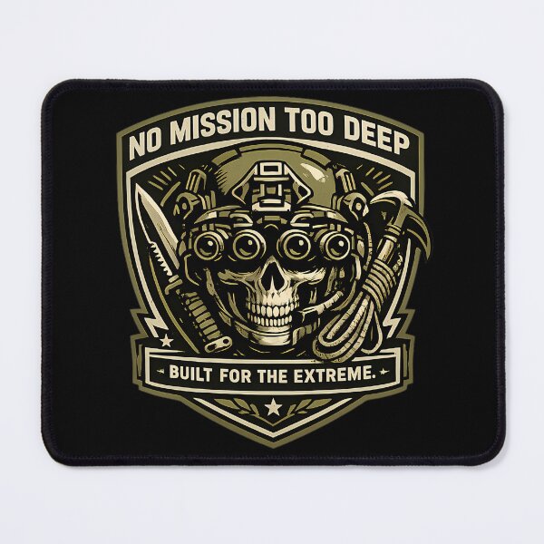 Item preview, NO MISSION TOO DEEP designed and sold by Tactical Override.