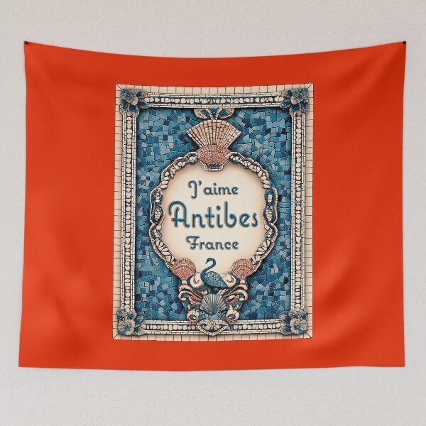 Item preview, J’aime Antibes France – Mediterranean Mosaic Art designed and sold by FrancophileFun.
