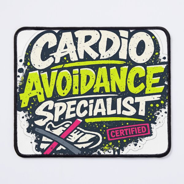 Item preview, Cardio Avoidance Specialist (Certified) Funny Gym Humor designed and sold by BaseSoul.