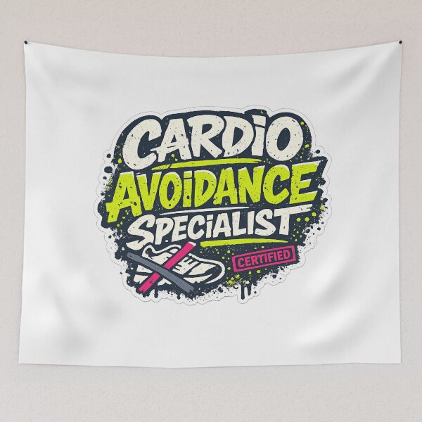 Item preview, Cardio Avoidance Specialist (Certified) Funny Gym Humor designed and sold by BaseSoul.