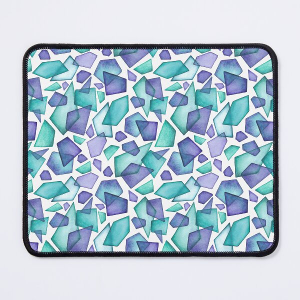 Item preview, Watercolour Rainbow Shards_Turquoise & Violet designed and sold by THE COLOR ALCHEMY.