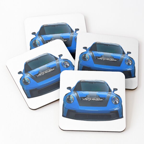 Item preview, Blue Front View Sports Car Sticker  designed and sold by Artuer69.