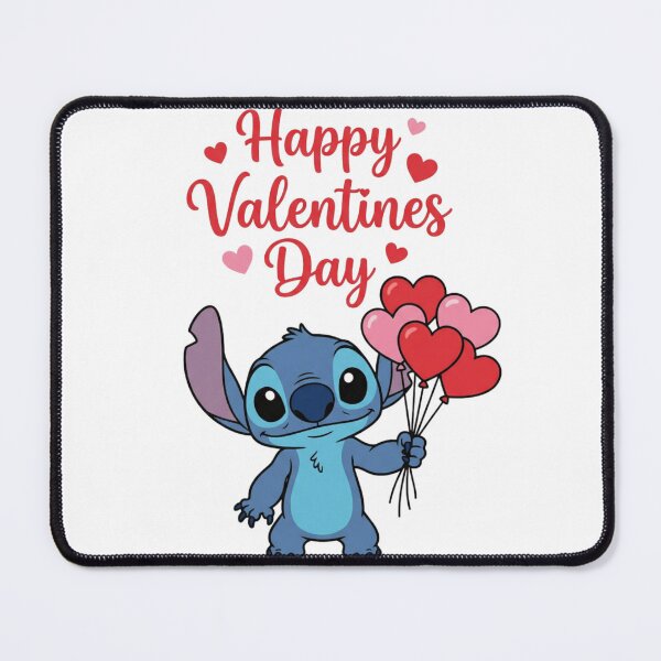 Item preview, Happy Valentines Day, cute stitch with love hearts designed and sold by nicnacc.